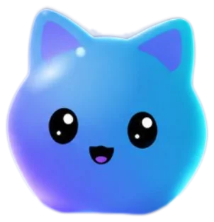 A different blue cat, from the launch that happened elsewhere